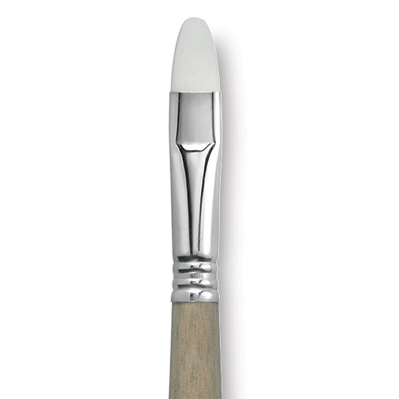 Escoda Perla Toray White Synthetic Brush - Bright, Long Handle, Size 14